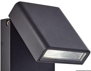 Brilliant Toya LED Außenwandstrahler schwarz 1x 7W LED integriert, 736lm, 4200K IP-Schutzart: 44 - spritzwassergeschützt Kopf schwenkbar