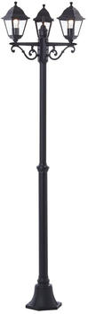 Brilliant Nissie Außenstandleuchte 3flg schwarz 3x A60, E27, 60W, geeignet für Normallampen (nicht enthalten)
