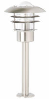 Brilliant Pollerleuchte "TERRENCE" E27 50 cm H&ouml;he, &Oslash; 22 cm, E27, IP44, Metall/Glas,