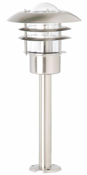 Brilliant Terrence Außensockelleuchte 50cm edelstahl 1x A60, E27, 60W, geeignet für Normallampen (nicht enthalten) IP-Schutzart: 44 - spritzwassergeschützt