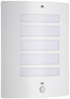 Brilliant Todd Außenwandleuchte Bewegungsmelder weiß 1x A60, E27, 60W, geeignet für Normallampen (nicht enthalten) IP-Schutzart: 44 - spritzwassergeschützt
