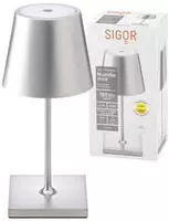 Sigor 4509201, Sigor Nuindie mini - dimmbare Akku-Tischleuchte, 25 cm,...