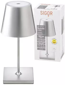 Sigor Nuindie Mini LED IP54 2700K Easy Connect silber (4509201)