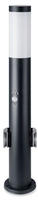 V-tac Led Garten Stehleuchte 60cm E27 Lampenfassung 2schuko Bewegungsmelder Ip44