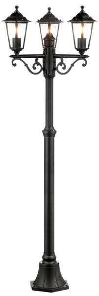 Brilliant Carleen Außenstandleuchte 3flg schwarz 3x A60, E27, 60W, geeignet für Normallampen (nicht enthalten)