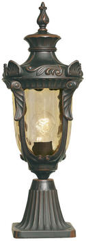 Elstead Lighting Außen Stehleuchte Philadelphia Metall/geblasenes Glas Altbronze