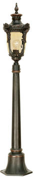 Elstead Lighting Gartenlaterne Philadelphia, Metall / geblasenes Glas, Altbronze, 1 Lampe