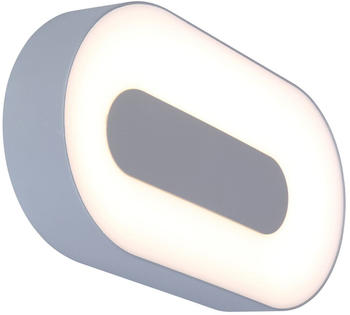 Lutec LED Außenwand- und Deckenleuchte Ublo in Aluminiumdruckguss in Grau 113x45x213 mm grau