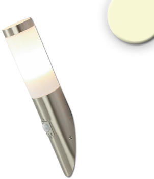ISOLED Wandleuchte in Silber 8,8W 800lm E27 IP44 mit Bewegungsmelder silber