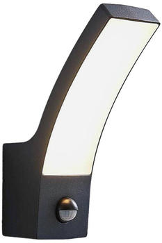 Lindby LED-Außenwandlampe Ilvita, anthrazit, mit Sensor