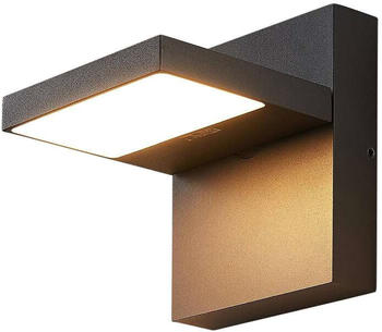 Lucande LED-Außenwandlampe Silvan, dunkelgrau
