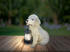Globo Lighting Globo Solarleuchte, Hund, Kunststoff beige, 15,5x23,5x25 cm