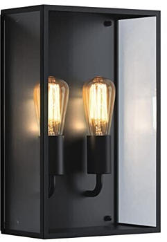 Astro Messina Twin Außenwandlampe 2 x E27 schwarz