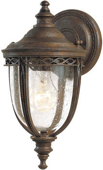 Elstead Lighting Wandlaterne English Bridle IP44 Ø 16,5 cm bronze