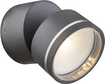 Globo LED-Außenwandlampe Lissy, anthrazit, rund
