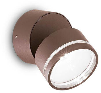 IDEAL LUX Omega Round LED-Wandlampe 4.000K Kaffee