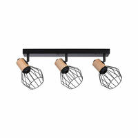 Paulmann 66768, Paulmann Lanka 66768 Wandstrahler E14 Schwarz, Holz (hell)
