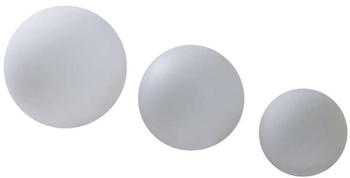 Lindby Lago LED-Solarlampen RGBW, 3er-Set Kugeln