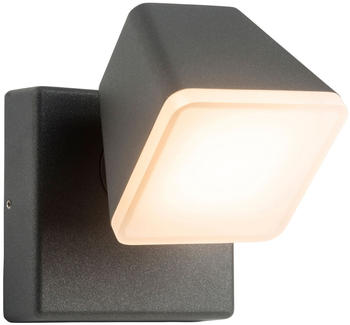 AEG Isacco LED Außenwandleuchte anthrazit 1x 12.5W LED integriert, (1200lm, 3000K) IP-Schutzart: 54 - spritzwassergeschützt