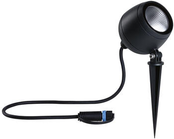 Paulmann 94775 Plug & Shine LED Gartenstrahler Kikolo IP65 7,2W 460lm dimmbar 261mm Anthrazit Kst/Alu 3000K