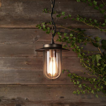 Astro Pendelleuchte Montparnasse in Bronze E27 braun