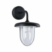 Paulmann LED Au&szlig;en-Wandleuchte "Vintario IP44 rund 180x250mm max. 20W 230V Anthrazit