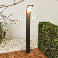 Au&szlig;enleuchte Lucande, Juvia, Schwarz, f&uuml;r Balkon, Aluminium, Modern - 12.4 -...