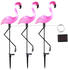 Haushalt International Solar LED Gartenleuchten Flamingo 3-tlg. (423908)