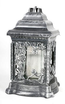 Buri Grablaterne mit &Ouml;llicht 26cm silber