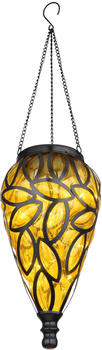 Globo LED Solar H&auml;ngeleuchte Tropfen amber (36131A)