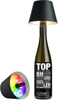 Sompex Top 2.0 RGB LED Akkuleuchte & Flaschenaufsatz schwarz