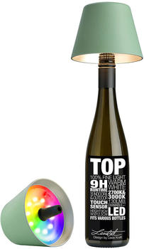 Sompex Top 2.0 RGB LED Akkuleuchte & Flaschenaufsatz oliv
