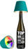 Sompex Top 2.0 RGB LED Akkuleuchte & Flaschenaufsatz türkis
