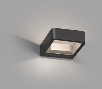 Faro LED Wandleuchte Axel Metall in Dunkelgrau grau