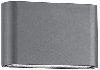 Nova Luce LED Wandleuchte Soho in Dunkelgrau 2x 5W 800lm IP54 grau