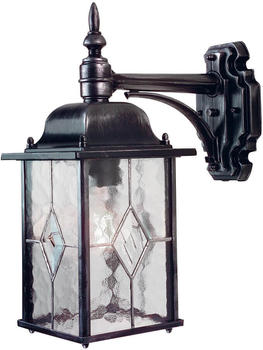 Elstead Lighting Wexford Außen-Wandleuchte E27 37cm Schwarz-Silber