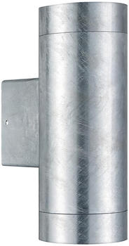 Nordlux Wandleuchte Tin Maxi Double Zink GU10 2-flammig IP54 silber (21519931)
