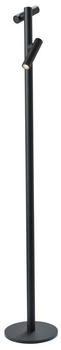 Sompex LED Akku Stehleuchte Tubo Schwarz 2x 2,2W 266lm IP54 schwarz (78120)