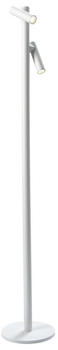Sompex LED Akku Stehleuchte Tubo Weiß 2x 2,2W 266lm IP54 weiß (78121)