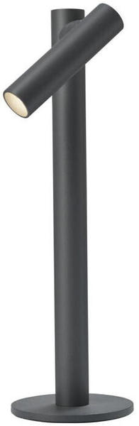 Sompex LED Akku Tischleuchte Tubo Anthrazit 2,2W 133lm IP54 schwarz (78102)