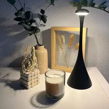 Sigor LED Akku Tischleuchte Nudrop Nachtschwarz 2,2W 197lm IP54 schwarz (4540101)