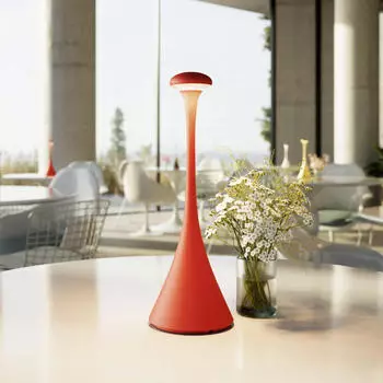 Sigor LED Akku Tischleuchte Nudrop Feuerrot 2,2W 197lm IP54 rot (4540601)