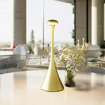 Sigor LED Akku Tischleuchte Nudrop Gold 2,2W 197lm IP54 gold/messing (4540801)