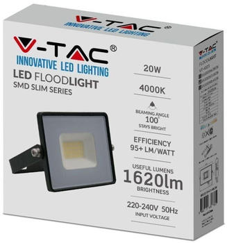 V-TAC VT-4021B-N 215947 LED-Außenstrahler 20.00W Tageslichtweiß
