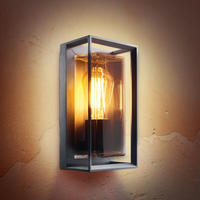 HEITRONIC Au&szlig;en-Wandleuchte "Alicante" E27 Wand-Au&szlig;enleuchte,Echtglas,exkl.
