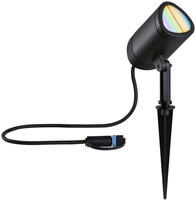 Paulmann LED Gartenstrahler "Plug & Shine Spot Shira" Tageslichtwei&szlig; RGBW Zigbee