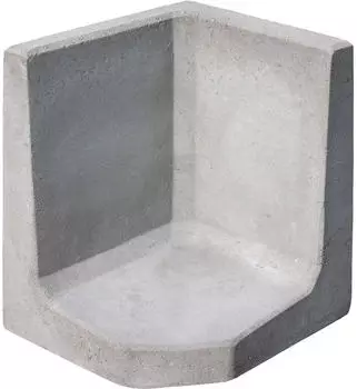 Diephaus L-Stein Eck Winkelstein grau 60x50x7 cm
