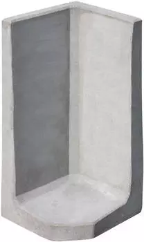Diephaus L-Stein Eck Winkelstein grau 80x40x7 cm