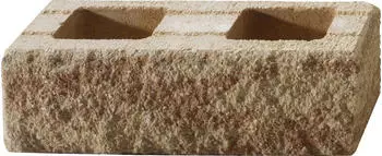 KANN Mauerstein Ende Bruchstein 50 x 25 x 15 cm sandsteinfarben
