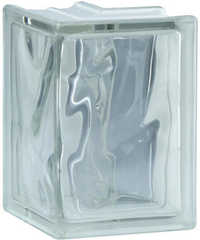 Fuchs Design Glasbaustein Eckstein Wolke Super White 13,2 x 19 x 8 cm (9381187)